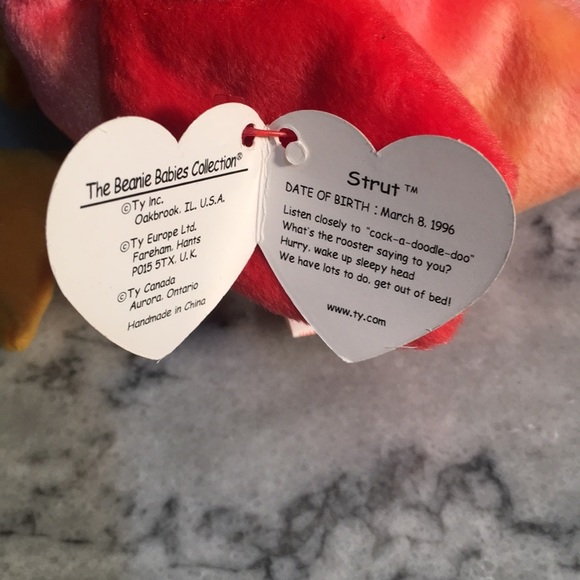 Ty Beanie babies, Strut the Rooster (4171) - Picture 3 of 4